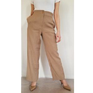 Vintage wide-leg petite pants (tan colored)